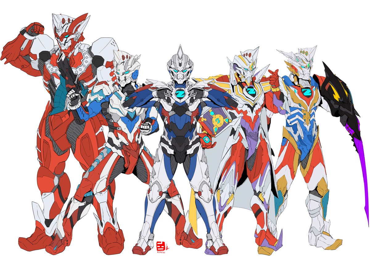 RT @PSantheran: Ultraman suit Team Z original Alpha Edge Beta 