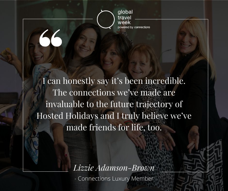 globaltravelmkp's tweet photo. We're so happy that @ConnectionsWay members like Lizzie Adamson-Brown joined us in the experiences and networking activities at #GlobalTravelWeek and made life-long connections in the process.
Thank you, Lizzie, for your amazing feedback on this inaugural event! #JacobsMediaGroup https://t.co/LmuBysSmHt