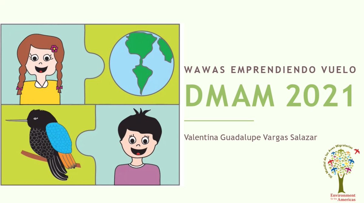 enviroamericas's tweet photo. Conoce el concurso "Wawas Elevando el Vuelo en Bolivia 🇧🇴"
Sigue a Wawas emprendiendo vuelo -WEV y Aves Bolivianas y no te pierdas todos los detalles!
#WEV
#WawasEnVuelo
#DMAM2021
#singflysoar
#DiaMundialDeLasAvesMigratorias https://t.co/u5kcsf201z