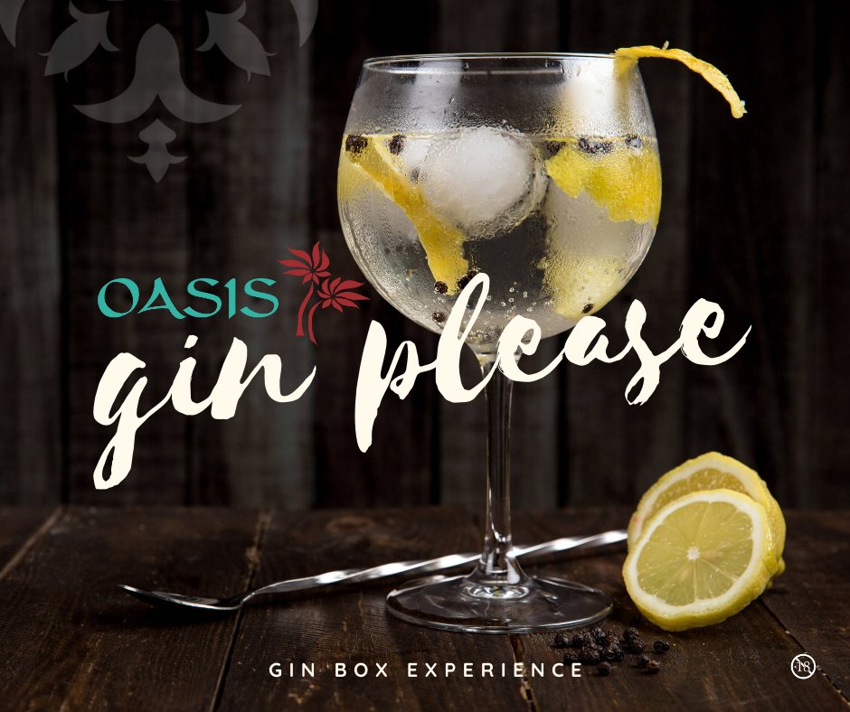 ElephantRoyal's tweet photo. FINALLLLYYYY FRIDAY...
GIN PLEASE... at Oasis Bar!

This is a great experience for everyone who loves gin!
Pick your Gin,
Add a Mix...
... and finish off with Flavor &amp; Garnish!

012 658 8000
https://t.co/TieSzYAKNz

#gin #royalginbox #oasisbar #zagoragrillroom #lovegin #ginbox https://t.co/xtvILpwAOX