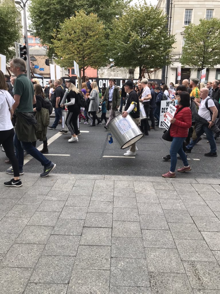 babsbear's tweet image. Overheard at #MICAday #MicaProtest #MICAfsmilies #micaRedress 

Herself -‘W hat’s with the drums’
Himself - ‘We’re off to war’