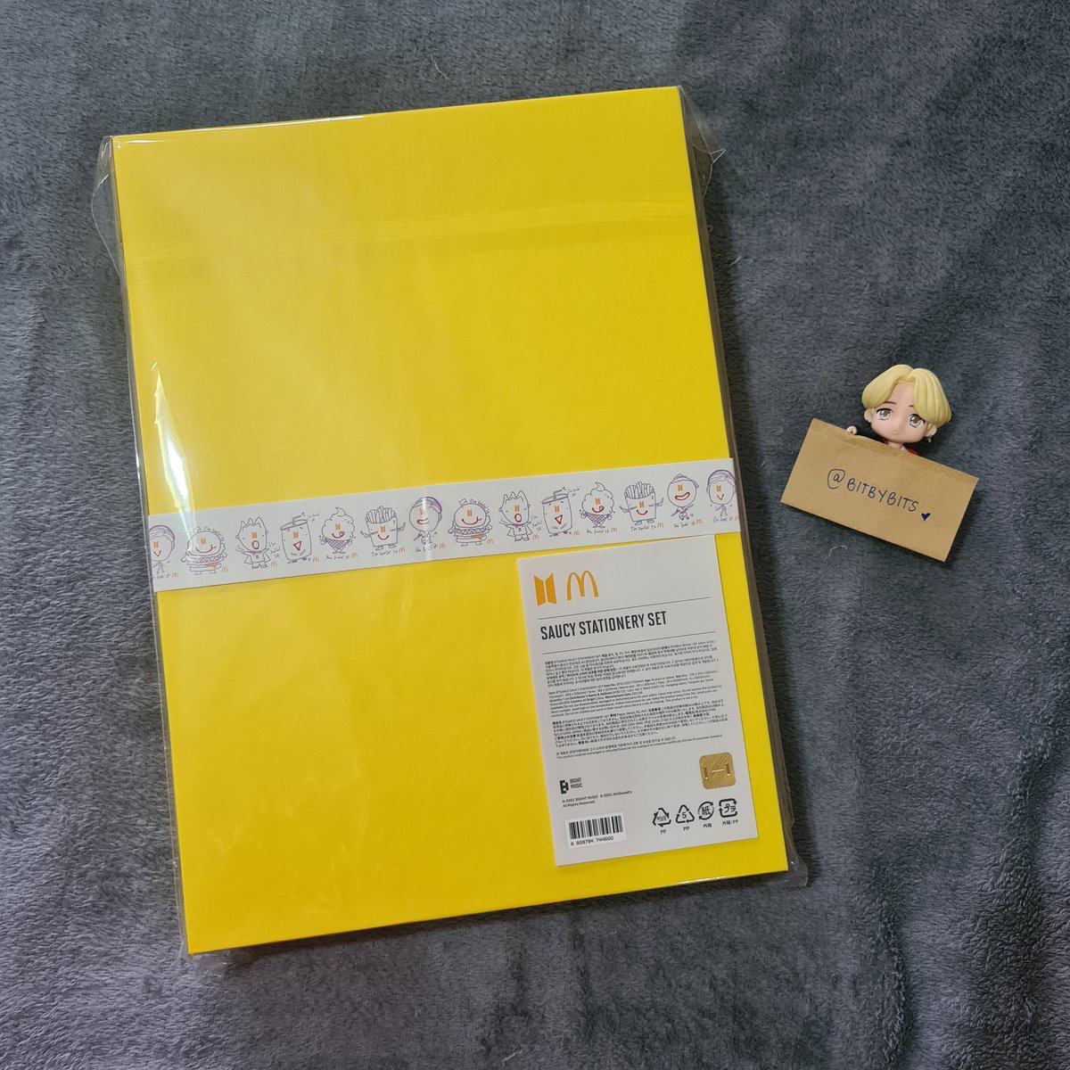 aegyoonmin's tweet photo. [wts/lfb/ic | PH] BTS x McDO merch

> Saucy Stationary Set
🍟 sealed; 10/10 condition
🍟 onhand &amp; ready to ship
🍟 Php 2,000

MOP: gcash/bdo (payo = prio)
MOD: ggx/sdd
✉ comment "mine" or dm if interested. ty! https://t.co/AykwT3aj22