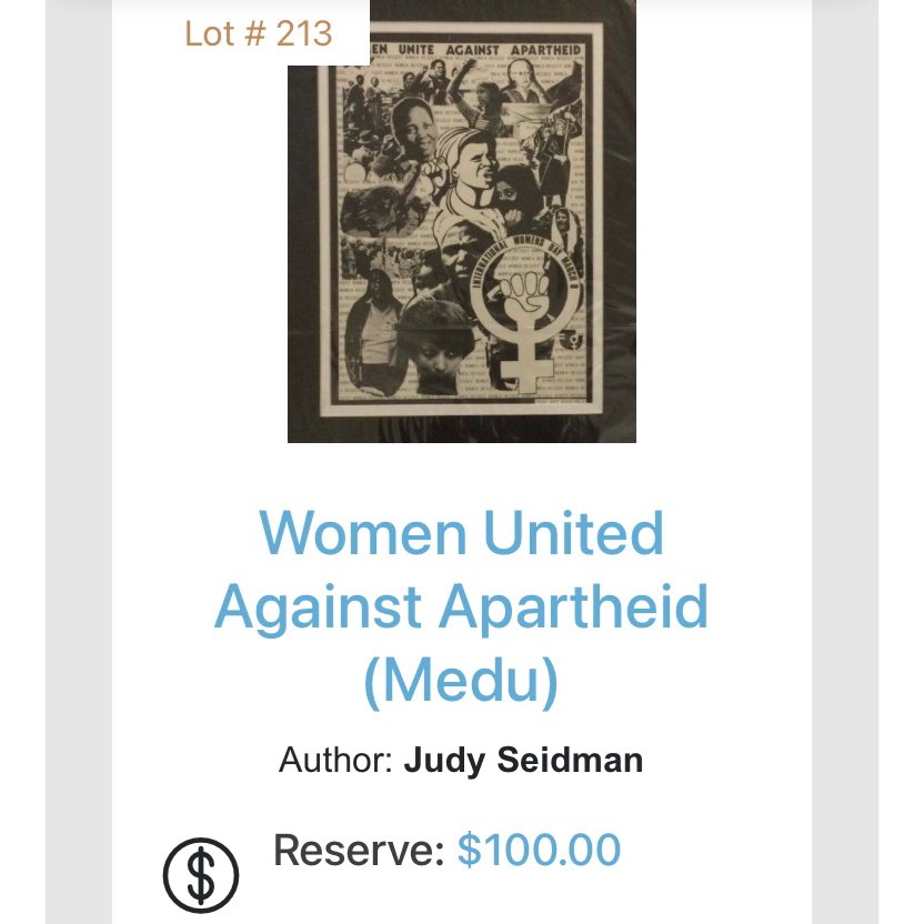 CollectableMaps's tweet photo. Due to their historical significance, James and Warren created a short video that gives some insight into why Medu posters are so valuable. Watch the video on Youtube here: https://t.co/aozNjiUwRF
#Medu #MeduArtEnsemble #AntiApartheid #posters #politicalposters #onlineauction https://t.co/vXJaCQrcgD