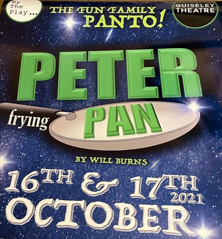 Also… look! Our posters are up and about ahead of show weekend NEXT sat and sun! You cannot miss this panto, like no other! Sat night sold out and Sunday v close. Book now for our matinees before they become the same! 

<a href="/guiseleytheatre/">Guiseley Theatre</a> #LeedsPanto #Guiseley #WhatsOnLeeds
