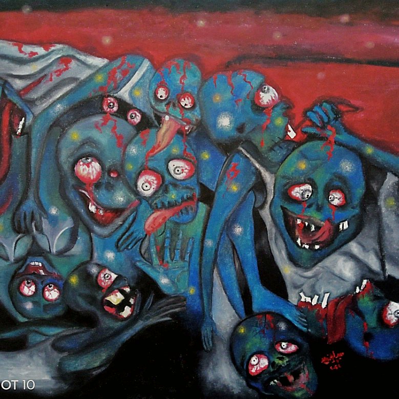 Cage of Deads 🌍🧬 ...#people #human #ugly#face #snake #blood #dead #zombie #space #eye #red #blue #black #green #art #artist #artwork #artofvisuals #artoftheday #artsy #fineart #artistic#artists #oilpainting #oils #canvas #oiloncanvas #horror #reality #horrorart