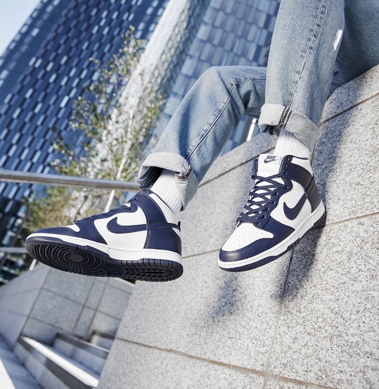 【25.5cm】NIKE DUNK HIGH CHAMPIONSHIP NAVY