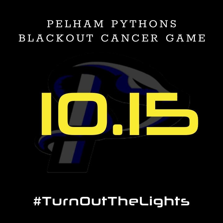 Project Blackout Cancer (@projectblackou2) on Twitter photo One more week, Pythons! Pelham's inaugural Blackout Cancer Football game starts at 7pm vs Campbell High. We can't wait to see fans wearing the 2021 Blackout Cancer t-shirt! <a href="/phspythons/">PHSAthletics</a> #PythonsUnite #EndPediatricCancer One more week, Pythons! Pelham's inaugural Blackout Cancer Football game starts at 7pm vs Campbell High. We can't wait to see fans wearing the 2021 Blackout Cancer t-shirt! <a href="/phspythons/">PHSAthletics</a> #PythonsUnite #EndPediatricCancer