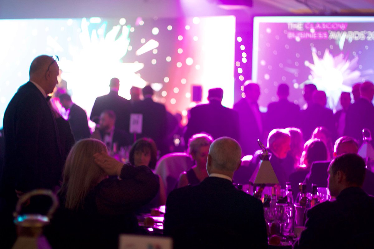 Glasgow_Chamber's tweet photo. What a night 🤩

It was a delight to be able to celebrate, in person, the best of our city's business at the @GlasgowBusAward last night! 

Well done to all our nominees and huge congratulations to our superstar winners! 🏆

See you all next year! #GBA21 https://t.co/Exi1cx5omn