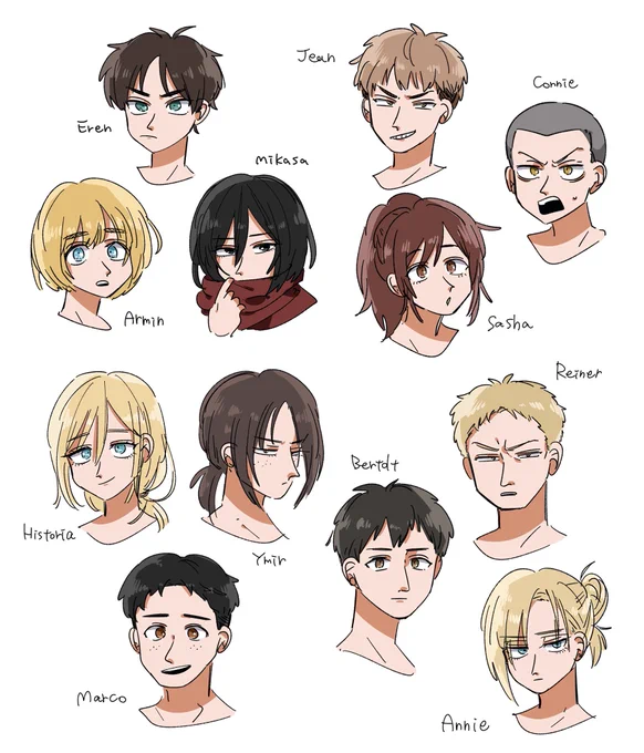 好きなキャラを借りて顔の練習しました 