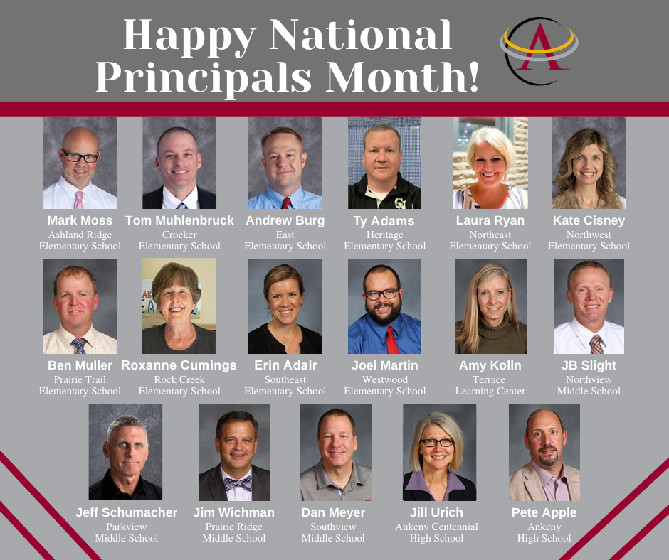 Happy National Principals Month to our administrative teams! We are so thankful for your compassion, adaptability, and innovation for each challenge that arises. You make our schools a true community and family. #thankaprincipal