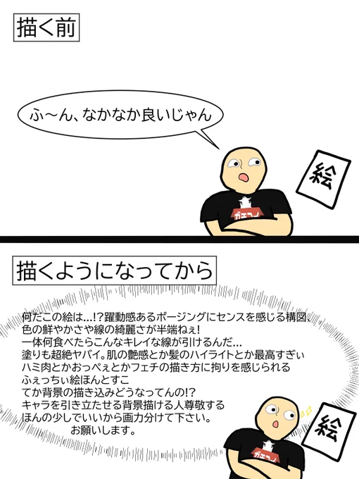 絵を描くようになってから人の絵の見方がこれくらい変わった 