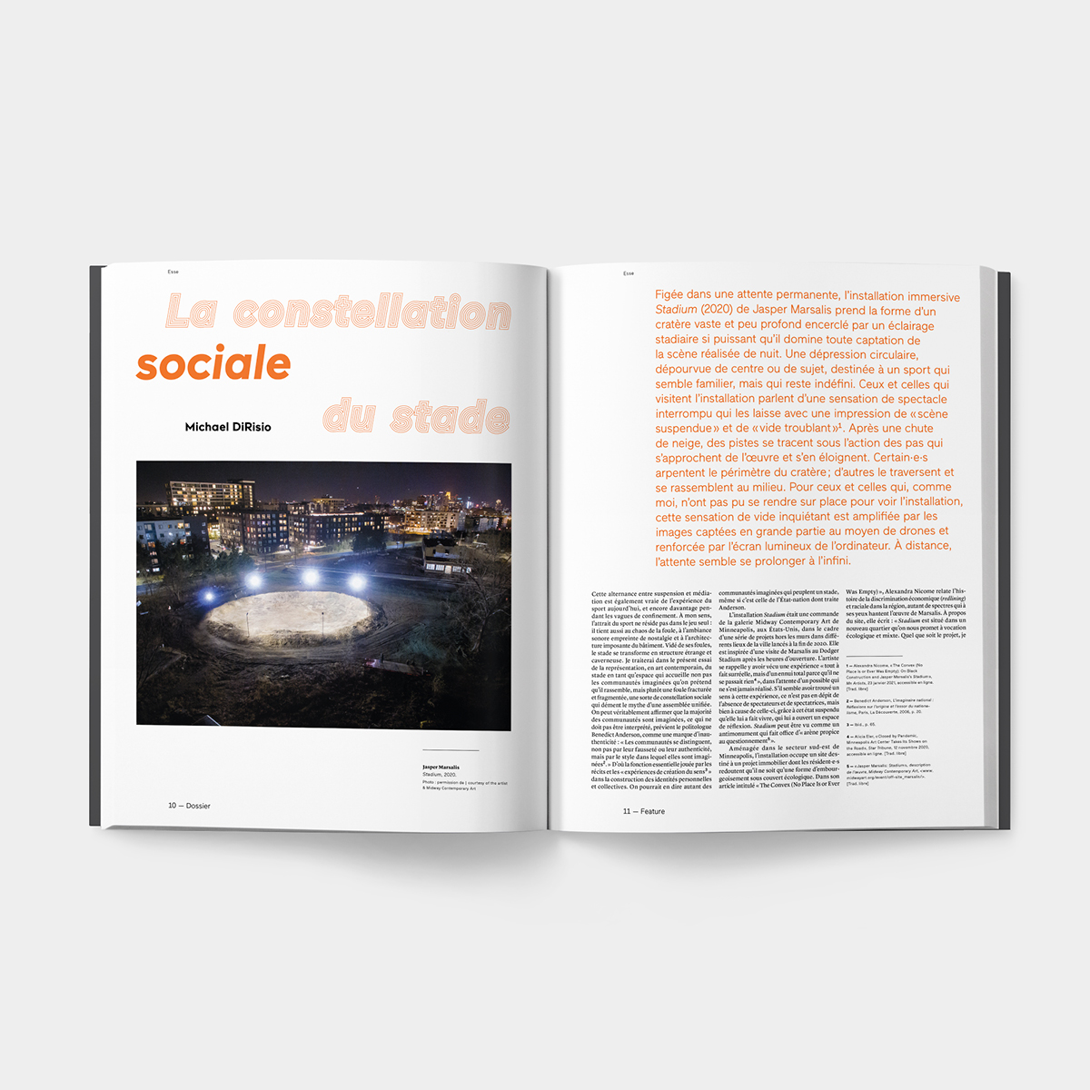 PN_MTL's tweet photo. Découvrez la revue bilingue montréalaise Esse arts + opinions, partenaire officiel de MTL connecte. 🗞
Leur numéro #103 porte sur le concept de la #Sportification dans l'art contemporain.
Abonnez-vous dès maintenant!
https://t.co/9zLecFrq4R https://t.co/h9e2eQESaw