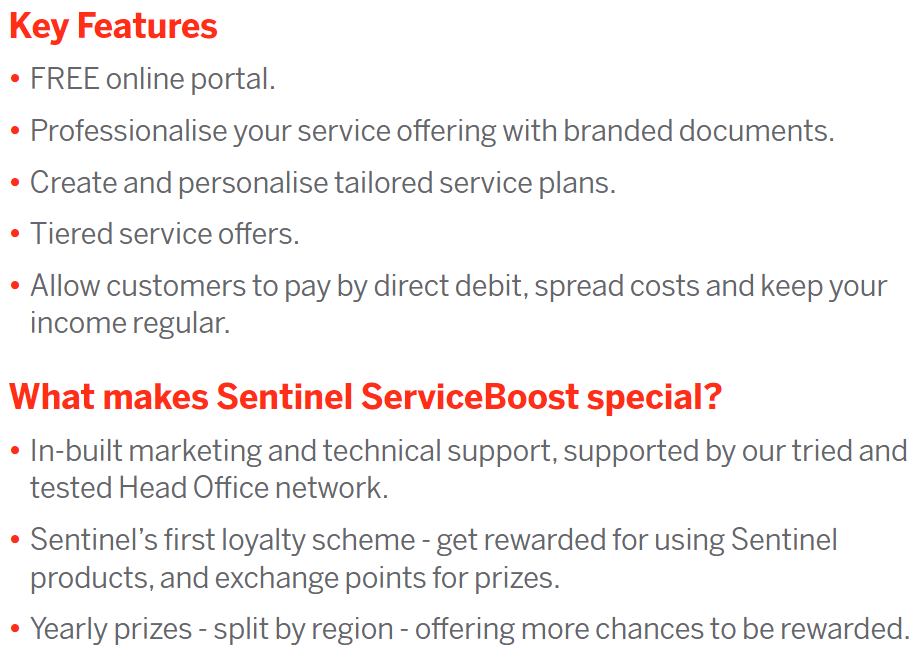 SentinelHQ's tweet photo. JUST 3 MORE DAYS UNTIL SERVICEBOOST UK LAUNCHES!!👀 

Our Online Portal for service engineers &amp; installers launches on Monday. Its packed full of features to help Installers take their service offering to the next level!🚀

Check out more below: https://t.co/hAbI20fNMa