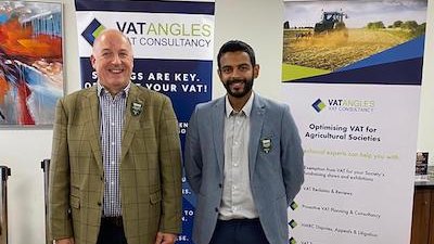 Great to connect with the agricultural community yesterday <a href="/ASAOshows/">Association of Shows</a> conference. We're looking forward to helping more #agriculture societies optimise their #VAT. 

Pictured: Noel Tyler and James Hurst on the VATangles stand. #vatsavings #taxlaw