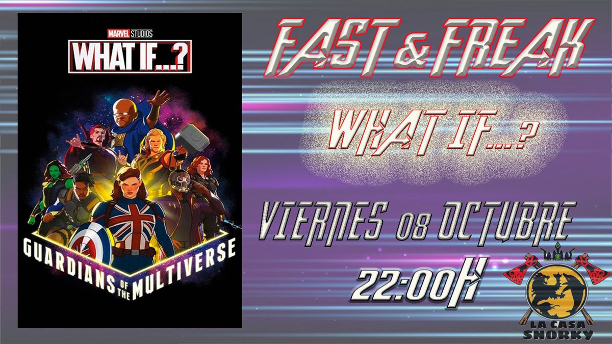 CasaSnorky's tweet photo. ¡FREAKS DE #Marvel!Hoy Viernes a las 22:00H nuestros compañeros @Ladymohikana y @Rober_El_ estarán en un #fastfreak hablando de la primera temporada de #WhatIf con sus impresiones, curiosidades y episodios favoritos.¡OS ESPERAMOS!#WhatIfMarvel
ENLACE: https://t.co/Rah9aYcwRm https://t.co/InJZneOJkk