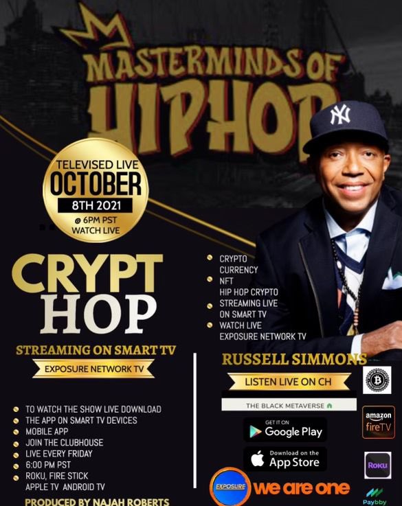 Cryptocurrency Meets HIP HOP in the NFT space. Join Me and the Masterminds of HIP Hop as <a href="/najahroberts/">Najah Roberts</a> explores the future of music and art in the digital age. <a href="/paybby1/">Paybby</a> and @tokau_jp