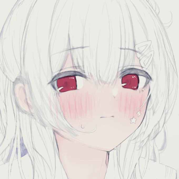 お久しぶりです。リハビリ絵の顔 