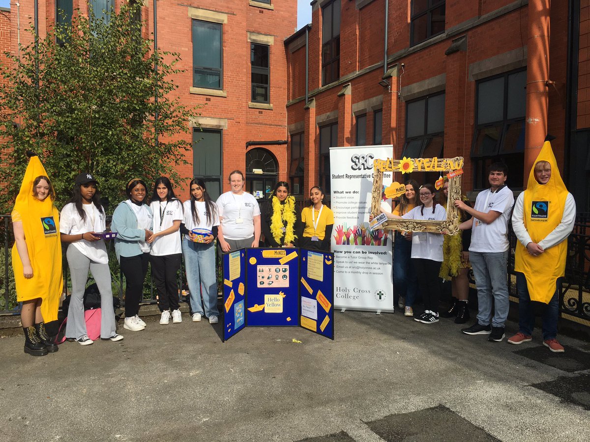 srcholycross's tweet photo. #HelloYellow Let’s keep talking to each other about our mental health! For tips for your mental health go to @YoungMindsUK or @samaritans or @mentalhealth https://t.co/1r37sRbyum