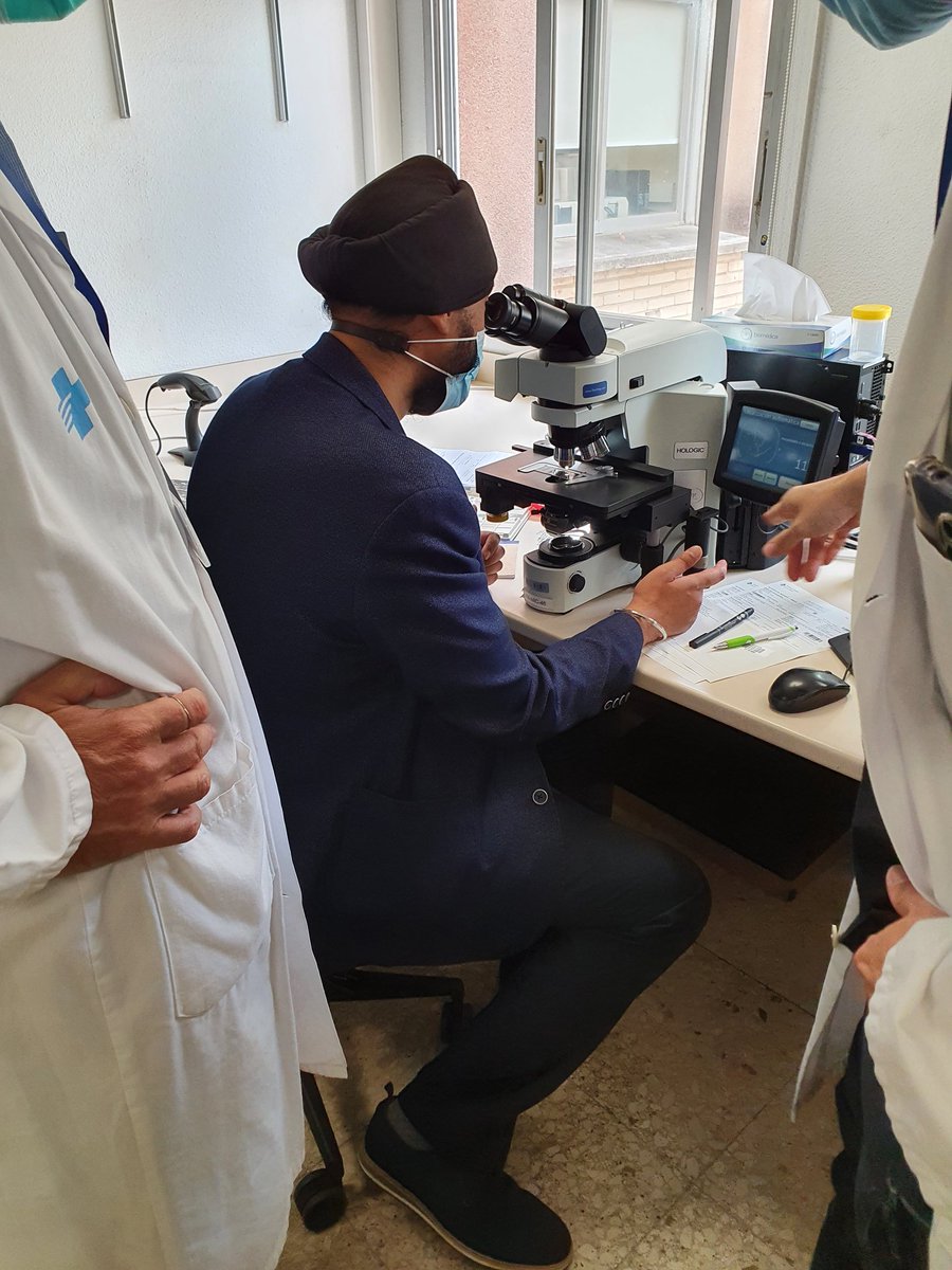 And sadly my part in the UK HEEP delegation is now complete. What a fantastic week it has been! Parting shots of Dil enjoying the digital pathology facilities at <a href="/vallhebron/">Vall d'Hebron</a> <a href="/The_NHSA/">NHSA</a>