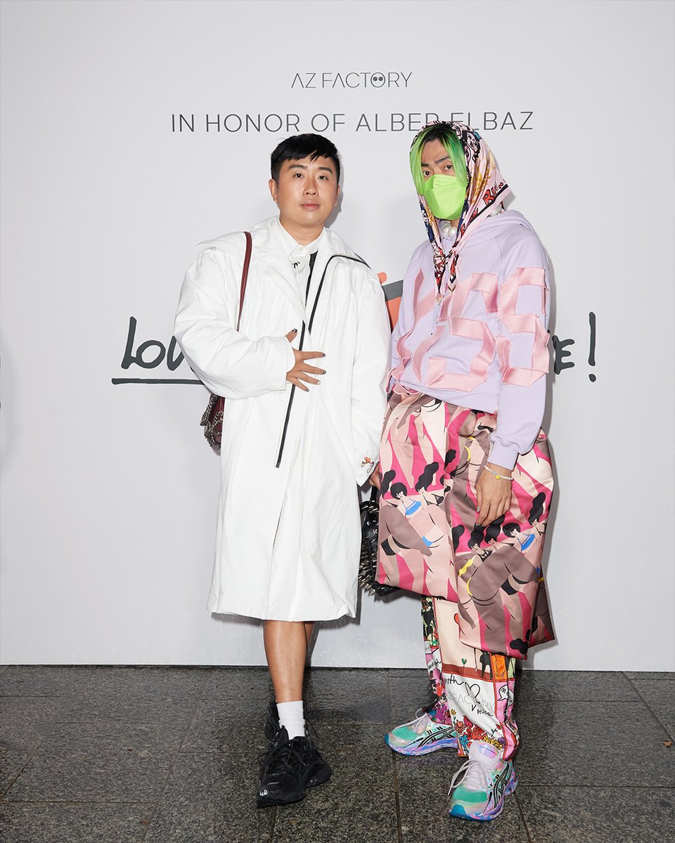 theAZFactory's tweet photo. Alber's fashion family joined us to honor his extraordinary legacy on Tuesday night. #LoveBringsLove #AZFACTORY #PFW #LenaMahfouf #DeclanChan #YuMasu #GuramGvasalia #DanielRoseberry @_ThebeMagugu_ https://t.co/FRxlyznJ2W