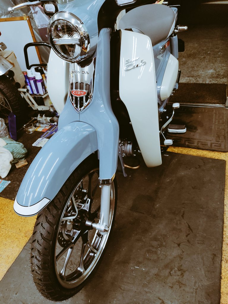 peaces6061's tweet photo. ( °ω°)つ🔧 C125にパイロットストリート2組んでみました!🏍
#ホンダ
#Honda
#Cub
#スーパーカブ
#C125
#JA48
#Michelin
#PILOTSTREET2 https://t.co/CwYhlZPhfg