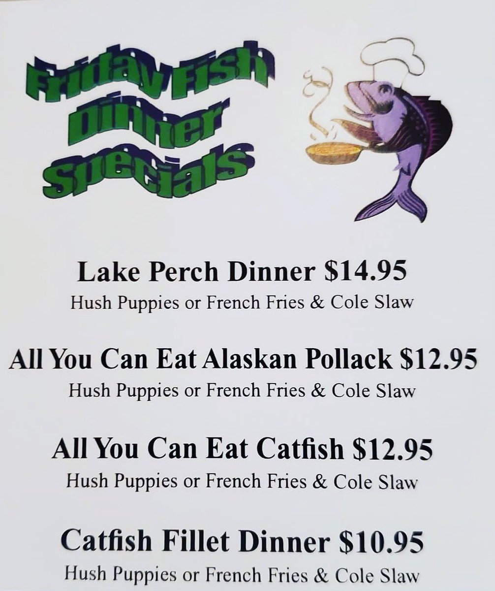 WestpointLounge's tweet photo. Fish Friday! We’re located in Westville, Indiana! Come enjoy a cold drink and our fish specials!

#FridayMorning #friday #fishfriday #fishfry #westpoint #westpointbar #westpointloungeandgrill #westpointlounge #food #foodfriday #Foodies #bar #barlife #allyoucaneat #nwi #NorthWest https://t.co/jWaujjJdK8