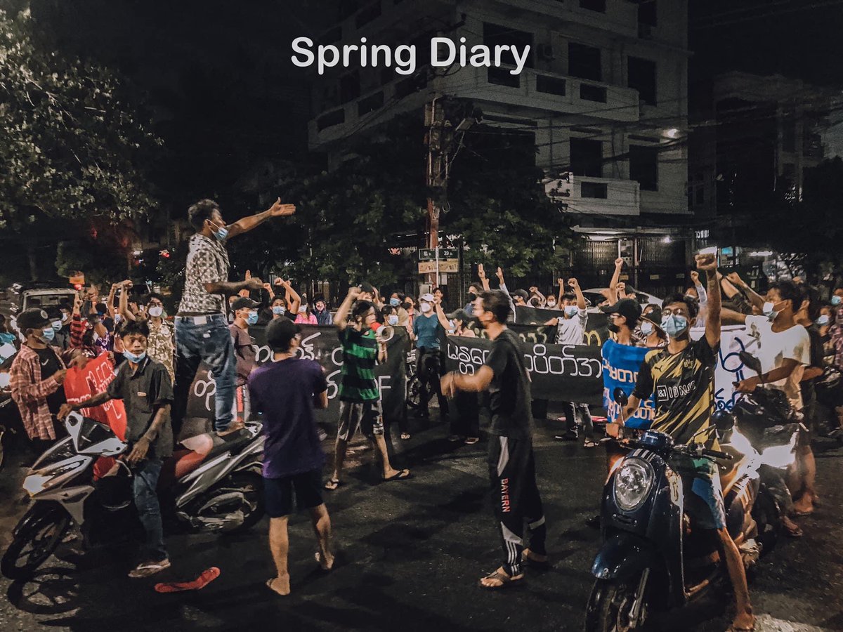 Powerful Mandalay Alliance Strike staged a night strike on the streets to overthrow Genocidal Military despite the tight security of SAC forces.

#ASEAN_StandForDemocracy
#Oct8Coup
#WhatsHappeningInMyanmar