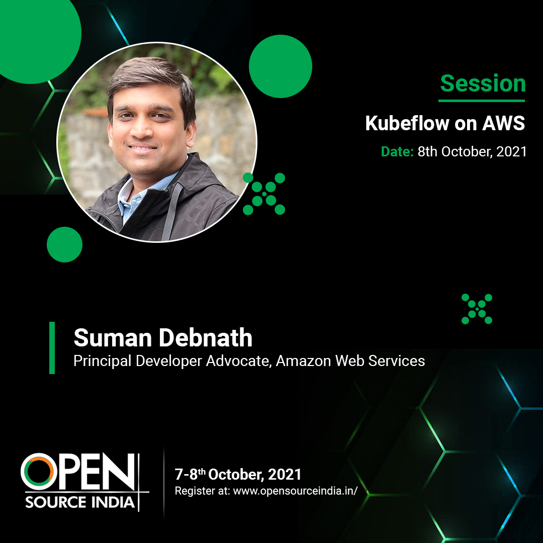 OpenSourceForU's tweet photo. ๐๐๐๐ ๐๐๐! โฐ 5:45 PM - 6:30 PM
Catch Suman Debnath, Principal Developer Advocate, Amazon Web Services (AWS) about, "AWS Day: Kubeflow on AWS" at this URL: https://t.co/jTVuxWusSn
#OSI2021 #OpenSource #OpenSourceIndia #OSI #OSIDays #OpenSourceTechnology #BuildCommunity https://t.co/TfneM6jICk