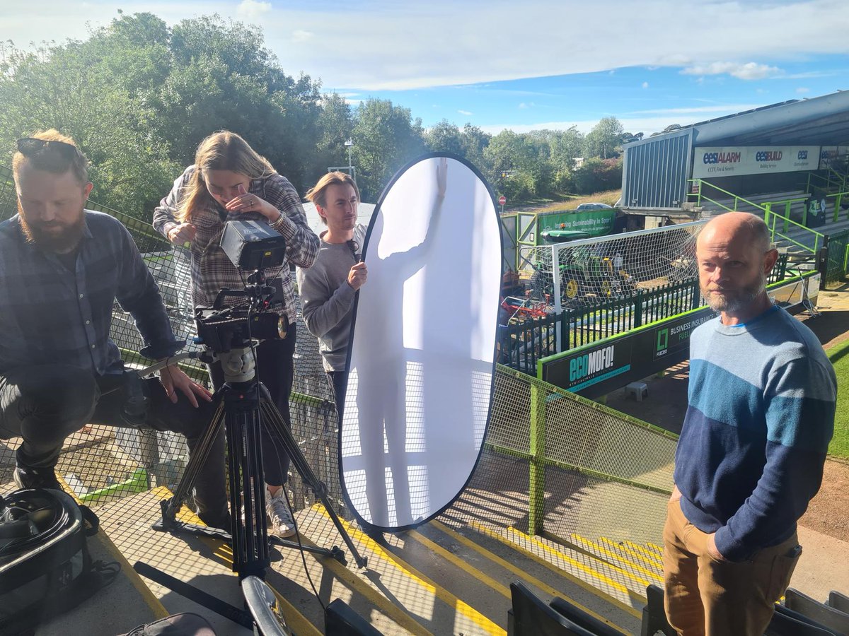 GreenhouseComms's tweet photo. And that's a wrap! 📽️
We have had a fantastic two days filming the @NationalGridESO and UK DNOs #ALoMCP video.
Special thanks to our five wonderful case studies. Images taken at @Thrive_R and @FGRFC_Official ⚽️ https://t.co/eNr1Jp9hHX