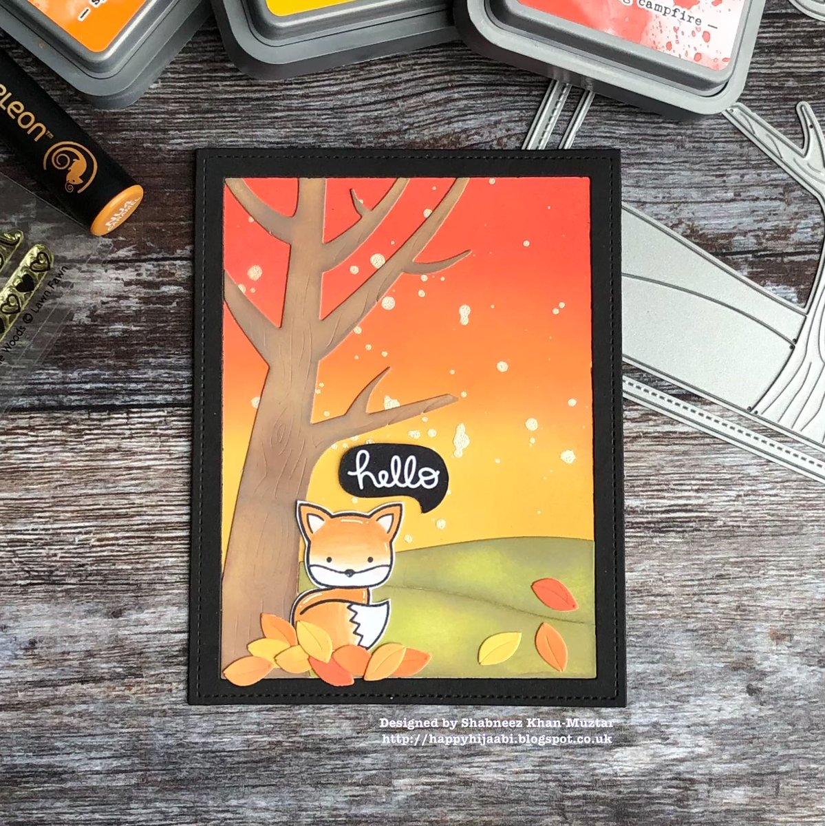simplyshabneez's tweet photo. Happy Friday!
Sharing an autumnal card made using @lawnfawn stamps and coloured with my @ChameleonAP pens! More info here: https://t.co/XZnmbAiTER #papercraft #cardcardmaker #cardmaking #autumn #stamping #distressoxides #diecutting #card #autumncard #inkblending https://t.co/LQKzOWdDDM