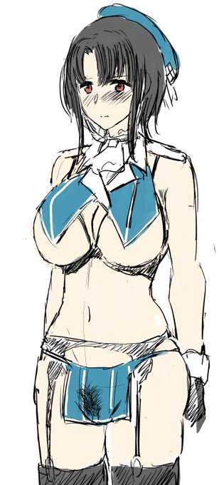 軽装備高雄デザイン中…
こんな感じかな
(おけけは位置確認で描いた) 