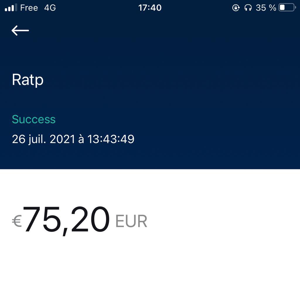 sathiaraj's tweet photo. @ClientsRATP deux paiements en Juillet pour Août, suite à un problème de machine. Aucun remboursement à ce jour après réclamations. Navigo 17617153. Merci de régulariser. https://t.co/yLJmgojCBS