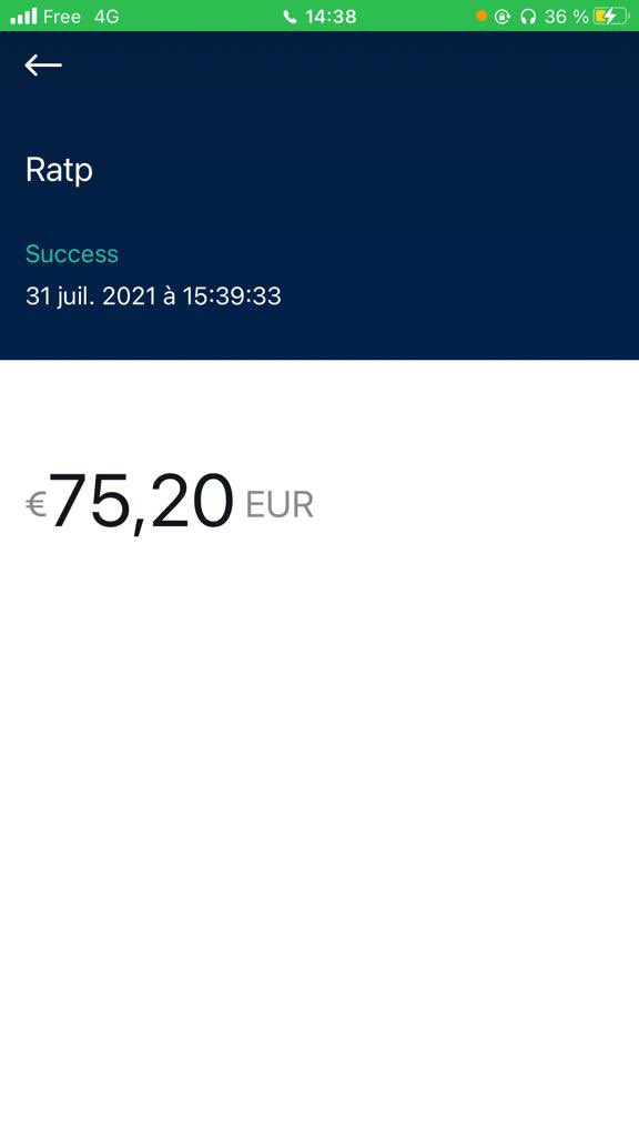 sathiaraj's tweet photo. @ClientsRATP deux paiements en Juillet pour Août, suite à un problème de machine. Aucun remboursement à ce jour après réclamations. Navigo 17617153. Merci de régulariser. https://t.co/yLJmgojCBS