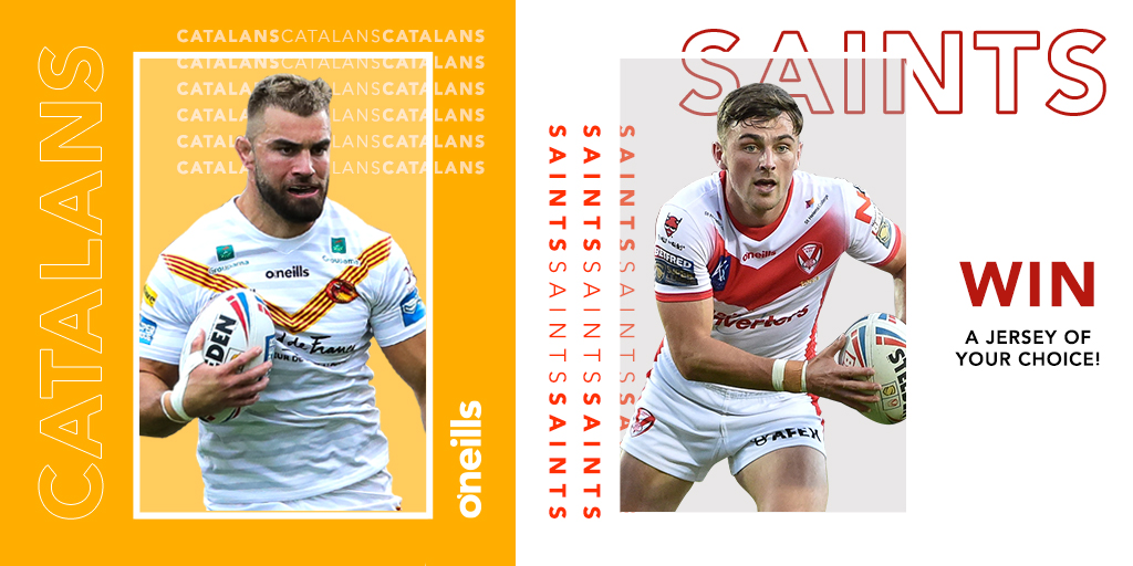 To celebrate this weekend's Super League final being an all O'Neills game we're giving you the chance to win a jersey from the teams involved!🎉 

✅ Follow our page.
✅ RT this post and tag a <a href="/Saints1890/">St.Helens R.F.C.</a> or <a href="/DragonsOfficiel/">Dragons Catalans</a> fan. ⁣
⁣
T&amp;Cs apply, entries close 9th October.