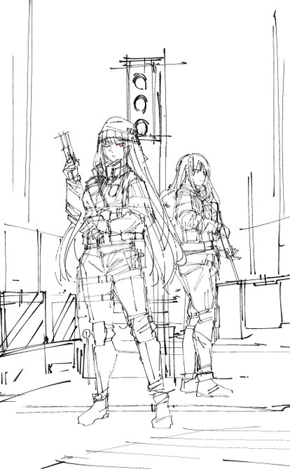 #少女前線 #Girlsfrontline #소녀전선 #ドルフロ 
AK-12&amp;AN-94 wip 