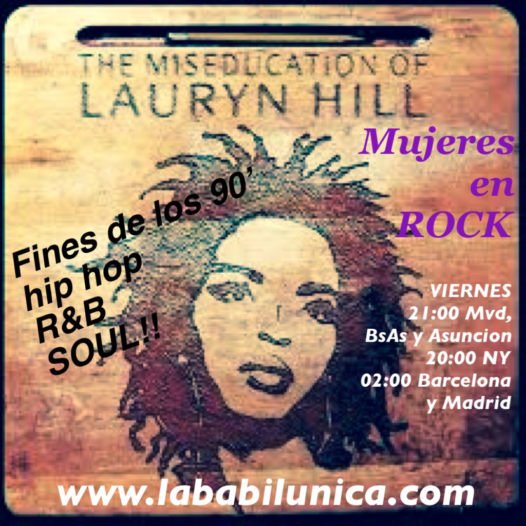 RockMujeres's tweet photo. Esta noche llegamos al final de los 90’ con hip hop, R &amp; B y Soul con Bettina Estevez y por @babilunica a las 21:00 en https://t.co/4eBrZG2Smp https://t.co/g1TRlUz5dj