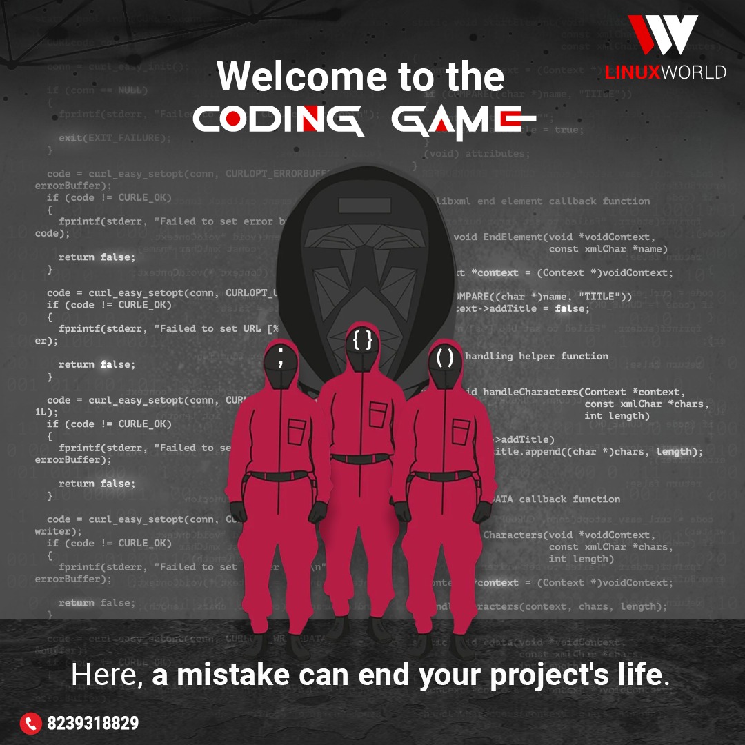 Linuxworldindia's tweet photo. Code the right way by learning the #rightway with us!
.
.
#linuxworld #docker #kubernetes #machinelearning #deeplearning #Worldrecordholder #inspiration #motivation #datascience #engineeringlife #engineeringstudent #technologies #futureready #vimaldaga #Squidgames #squidgamesmeme https://t.co/QwzTklDkta