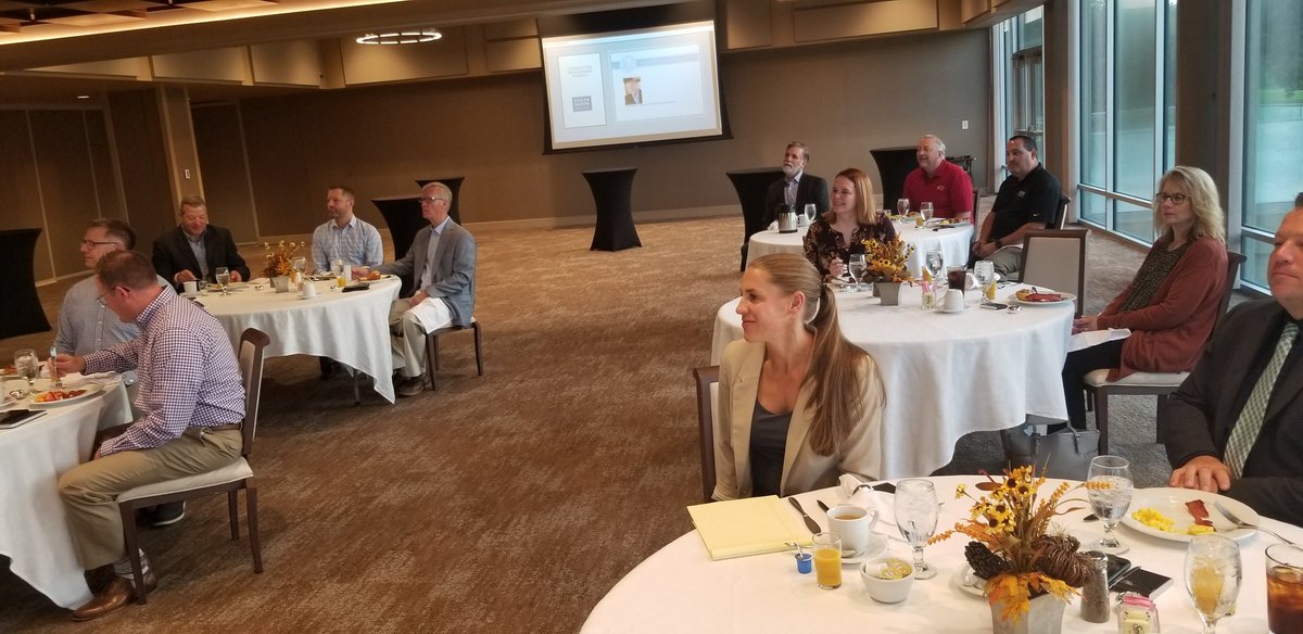 ShlantaM's tweet photo. On Thursday, @SDNcomm, hosted GOED Commissioner, @SteveWestra and @MikeWaldner to discuss #Broadband needs and deployment in #SouthDakota along with Economic Development. We were joined by our Members and a number of customers. Great start to the day. @sdtaonline #ntcaconnect https://t.co/UewiIVYRvw