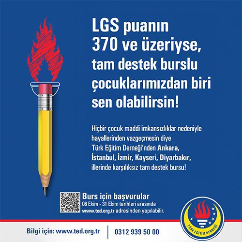 TED1928's tweet photo. Tam Destek Bursu (TDB) Başvuruları Başladı!
Başvuru için:

https://t.co/OLcrJ86rNl https://t.co/haRpGRyGYY