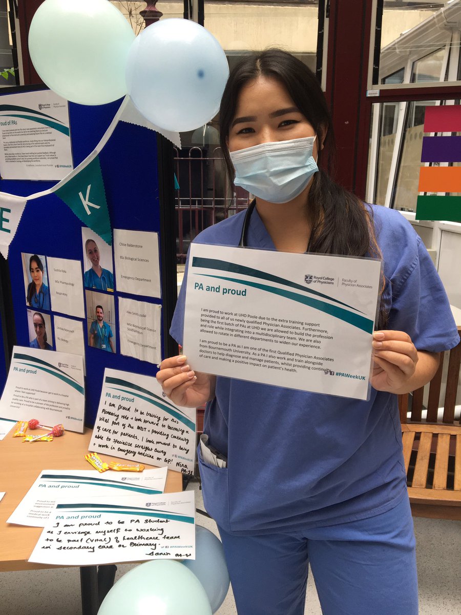 Our qualified respiratory Physcian Associate @SushilaRoka helping promote the PA role <a href="/UHD_NHS/">University Hospitals Dorset NHS Foundation Trust</a> @FPARCP and even managed to get her first chest drain to top of #PAWeekPA