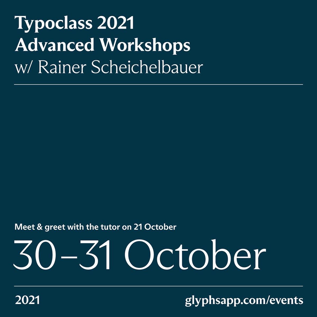 Glyphs16.app on Twitter: "Typoclass is back in full swing, now with