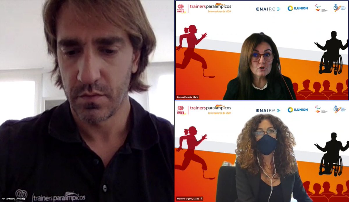 ⛷ Esta mañana nos ha visitado de forma virtual el atleta paralímpico <a href="/JonSantacana/">Jon Santacana</a> integrante del Equipo Paralímpico Español de los juegos de invierno. 

🤝 Nos ha contagiado su espíritu de superación y la importancia del #trabajoenequipo.