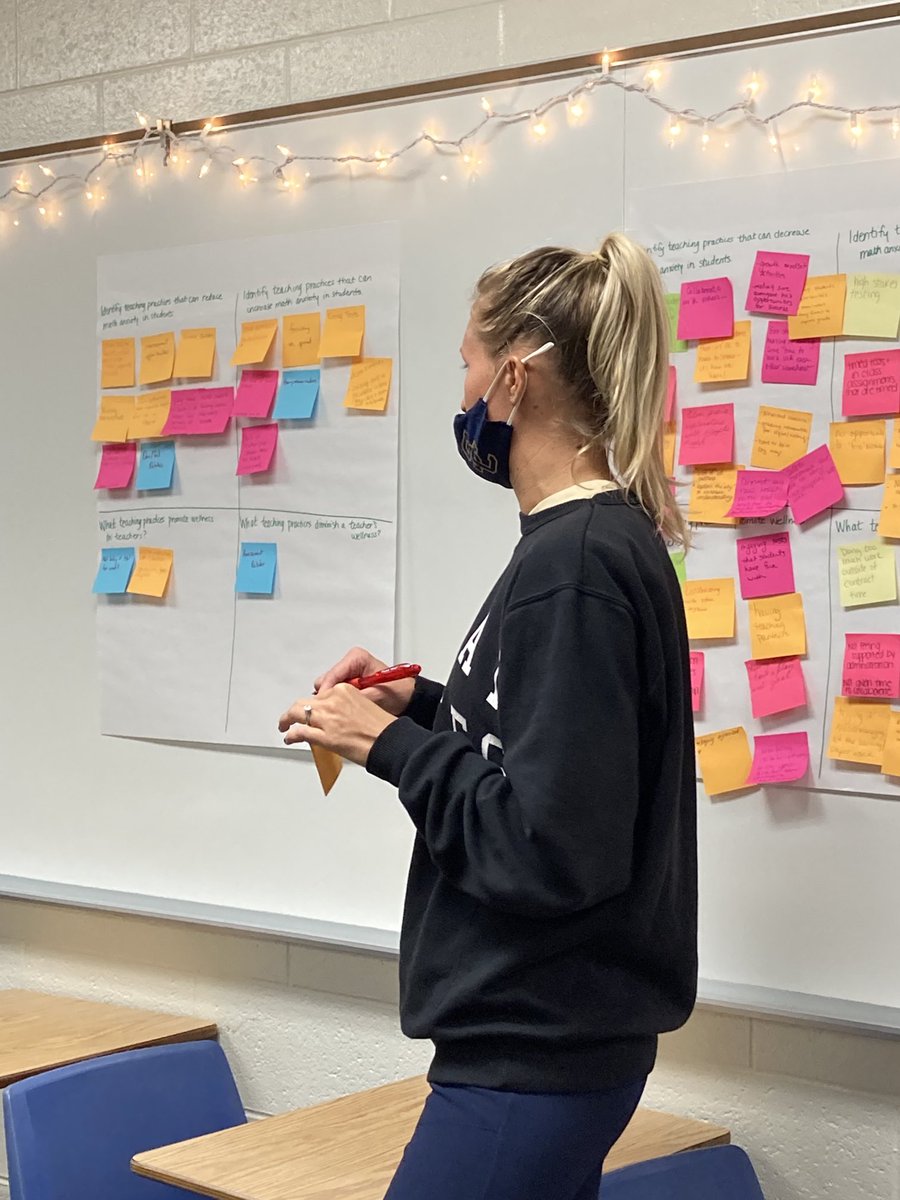 RCS Secondary math teachers talking about wellness today! #RCSLearnTogether