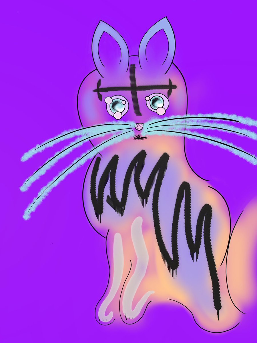 daveknapik's tweet photo. I made you a cat but he’s on acid sorry about that not sorry #drugswork https://t.co/6LFpPgyWhP