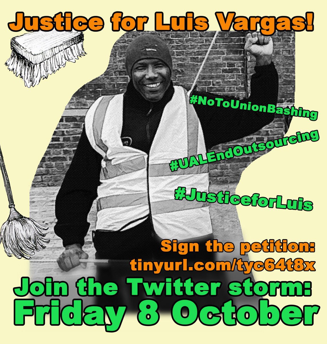 Pls continue to watch and share Luis's video. It is so important we tell @UAL @csm_news how shameful it is to have BAME cleaners and trade union activists victimised in this way! #UALEndOutsourcing #JusticeForLuis #SaveStella Pls sign the petition: actionnetwork.org/petitions/just…