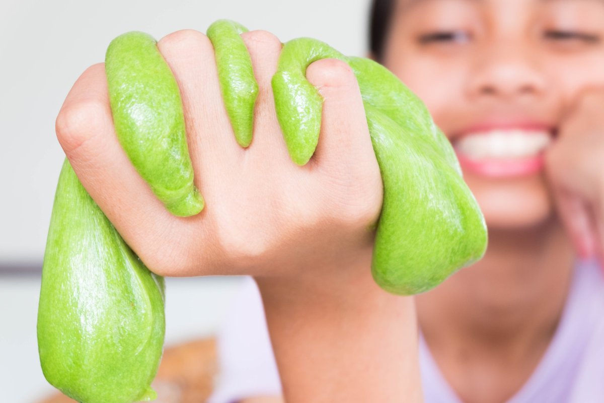 #FallFun idea: Make slime. Find easy recipes online and dye it in Halloween or fall colors!