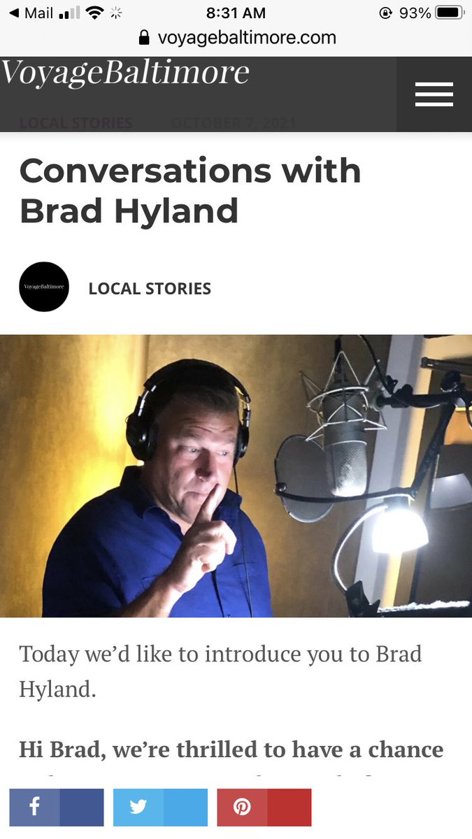 I had fun doing a short interview for               VoyageBaltimore …Thanks for recommending me <a href="/agirlnamedjoey/">Joey Schaljo</a> !   voyagebaltimore.com/interview/conv…