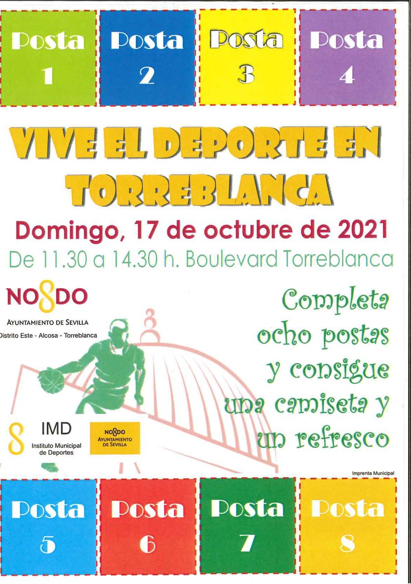 El próximo domingo el Boulevard de Torreblanca se llenará de deporte con una nueva edición de 'Vive el Deporte en Torreblanca'.

Actividad del Programa Distrito, sin inscripción previa y gratuita.
De 11:30 a 14:30 h.

imd.sevilla.org/programas-depo…