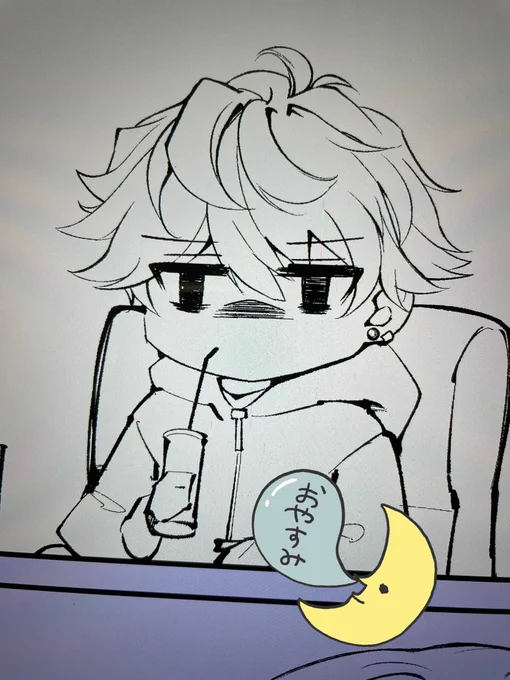 あとはトーンとかでおしまいだ〜!!🙌多分結構甘いぞ〜笑
明日運動会なので寝ます……💤 
