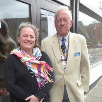 Always a pleasure to see the District Governor @Rotary1090. Thank you for your visit Karen Eveleigh last Tuesday, and we hope you'll fare well on your tour to all the clubs. #rotary #community